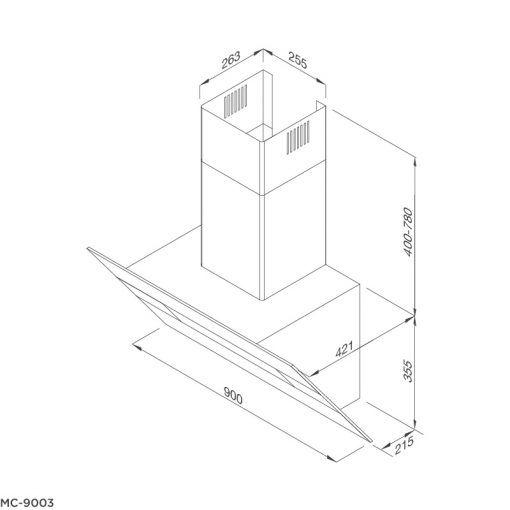 Máy hút khói, khử mùi MC-9003