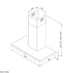 Máy hút khói, khử mùi MIN F-205