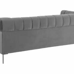 Sofa 3 chỗ Saga vải nhung màu xám đậm 650002363 3