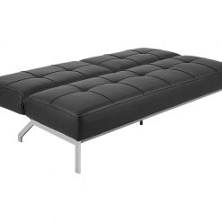 Sofa giường Perugia PU màu đen 5