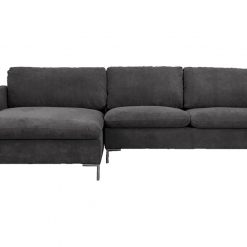 Sofa góc Talida vải Holly màu xám đậm 3