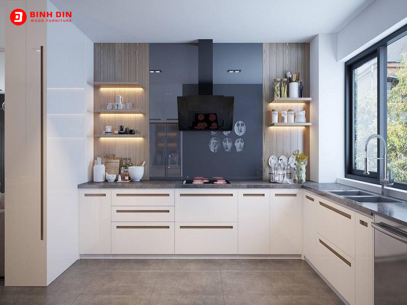 Bình Din là đơn vị thiết kế thi công tủ bếp giá rẻ