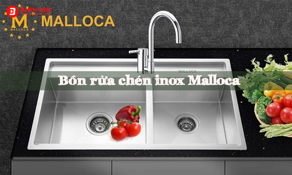 Bồn rửa chén inox Malloca công nghệ mới nhất năm 2023 1 bon rua chen inox malloca