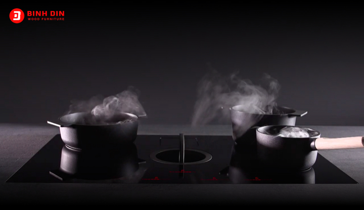 bếp từ kết hợp máy hút khói khử mùi Thái Nguyên