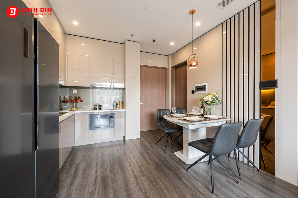 Nội thất cabinet của phòng bếp giúp tối ưu hóa không gian