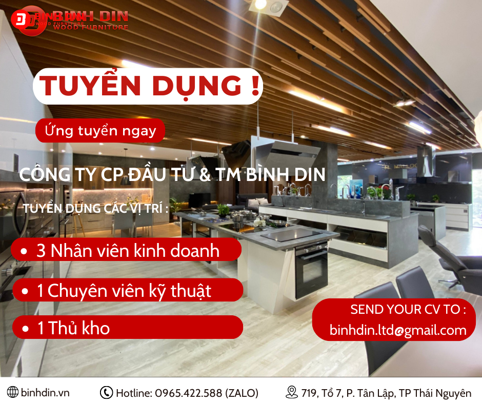 CÔNG TY CP ĐẦU TƯ VÀ TM BÌNH DIN TUYỂN DỤNG QUÝ I/2024 1 TUYEN DUNG