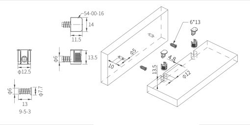 shelf support 8041501 8041202 1