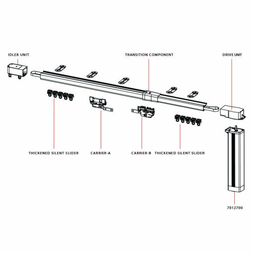 motorized curtain system 1